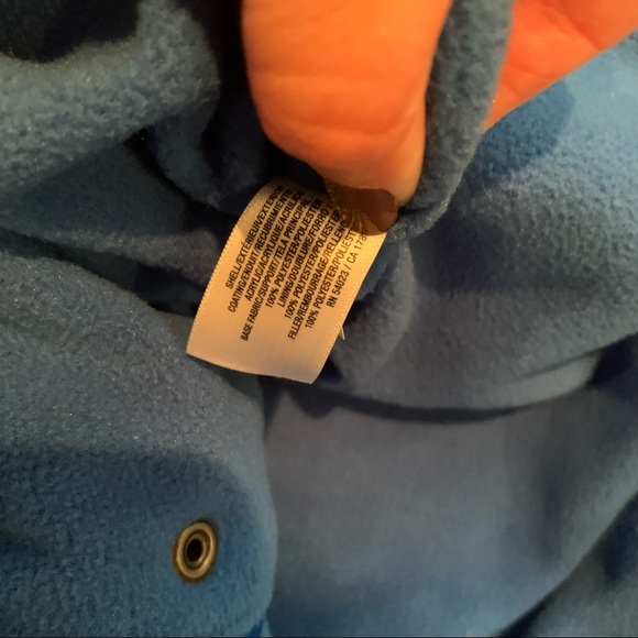 Old Navy Blue Plaid Puffy Vest - Picture 7 of 8